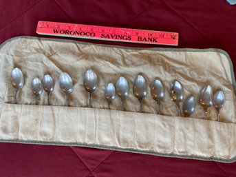 Sterling 925 Silver Assorted Styles Makers And Patterns Spoons One Marked 1898 205 Grams