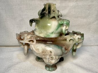 Chinese Carved Jade Box