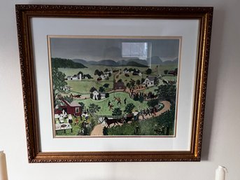 Country Folk Art Framed Print