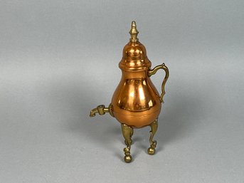 Small Vintage Copper & Brass Pot