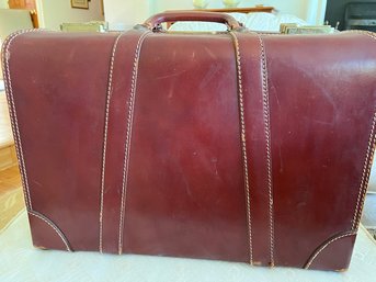 Vintage Leather Suitcase