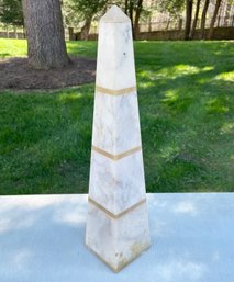 A Vintage Marble Obelisk