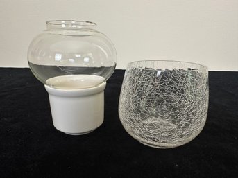 Glass Candle Holder Lot