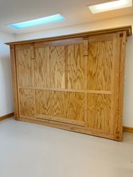 An Oak Murphy Bed - Basement