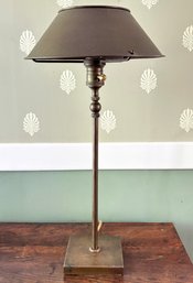A Table Lamp In Unlacquered Brass By Bill Blass For Visual Comfort