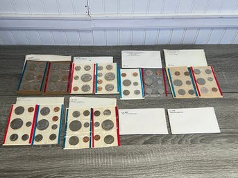 Set Of 8 US Mint Uncirculated Sets 1970's