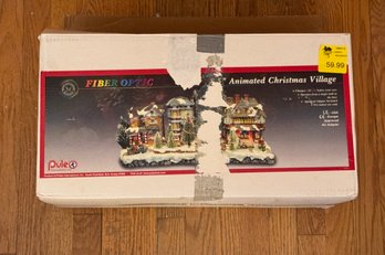 Puleo Fiber Optic Animated Christmas Village