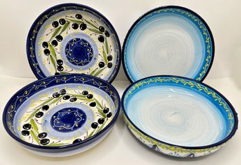 4 Hand Painted Spanish Pottery Bowls By  Hnos Pedraza  & Luis Jimenez