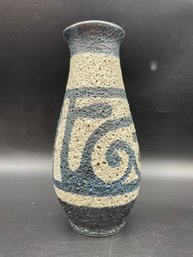 Mid Century Modern Pottery Vase By 'Lapid' Of Israel. 7.5' Tall