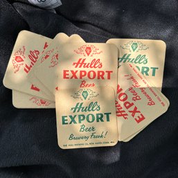 18 Vintage Hulls Export Beer Coasters New Haven