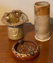 Three Pieces Of Pottery