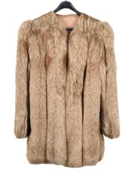 Women's Fox Fur Vertical Channel Coat