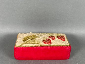 Vintage Fabric Covered Brick Door Stop