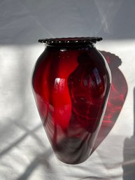 Vintage Anchor Hocking Royal Ruby 9' Vase