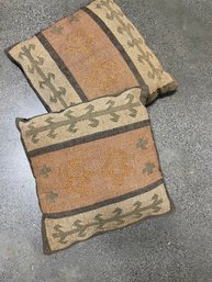 Wonderful Pair Of  Vintage Kilim Pillows