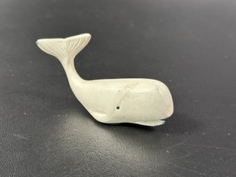 A Fabulous Little Vintage White Whale In Cast Metal