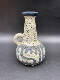 Mid Century Modern Pottery Vase By 'Lapid' Of Israel. 4 3/4' Tall