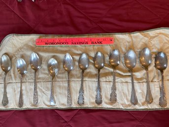 Sterling 925 Silver Assorted Styles Makers And Patterns Soup Or Serving Spoons Heavy 678 Grams