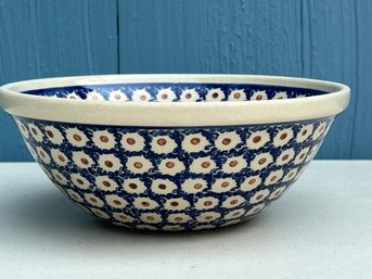 Handmade Polish Pottery Bowl