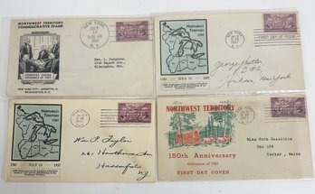 Lot Of 1937 Northwest Territory First Day Cover Stamps & Envelopes