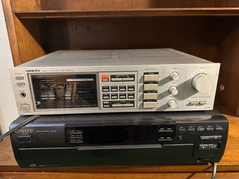 Kenwood Multi CD Player Paired With Onkyo Tuner