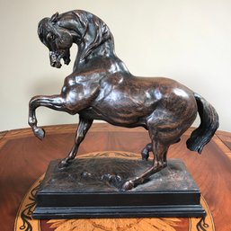 Paid $398 For This Beautiful Bronze Finish Horse Statue From Metropolitan Museum Of Art - Very Nice Piece