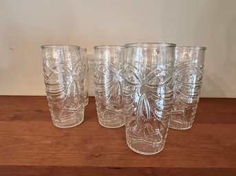 Set Of 8 Libbey Tiki Glasses