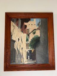 Vintage Original Oil Painting Tuscan Scene