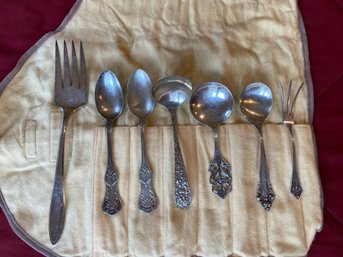 Sterling 925 Silver Assorted Styles Makers And Patterns Serving Fork Spoons Ladle 235 Grams