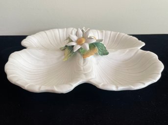 4 Part Porcelain Divided Shell Tray, Italy