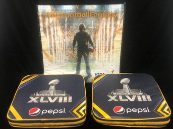 Super Bowl Memorabilia Lot 2 - Seat Cushions