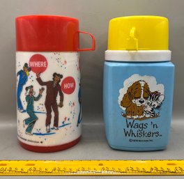 2 Vintage Thermos