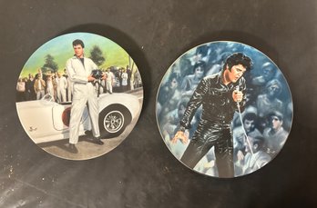 Elvis Presley 68 Comeback Special Delphi Collector Plate & Elvis Presley In Spinout Plate. LP/B3