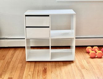 Ikea Eket High Gloss Cube Unit Bookcase With Two Drawers