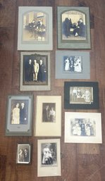 Lot Of Antique Cabinet Portrait Photographs