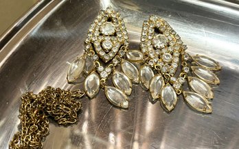 Vintage Earrings And A Chain