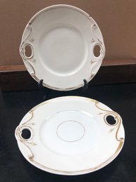 2 Plates - 1920s - 10' Including Handles