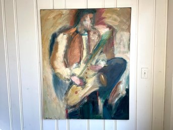 Signed Oil On Canvas Entitled Jazz, Gallery Price $1800