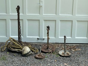 Lot Of 4 Mushroom Anchors