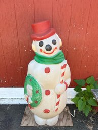 Vintage Snowman 44' Empire Brand Blow Mold Christmas Lawn Ornament