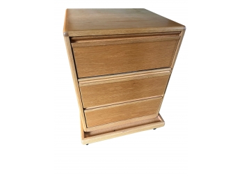 Oak 3 Drawer Storage Cabinet