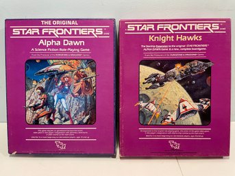 Vintage TSR 'star Frontiers' -role Playing Board Game And Expansion.