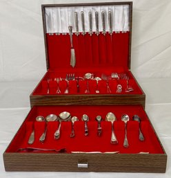 Misc. Plated Silver Flatware In Case