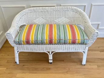 Wicker Sofa With Cushions