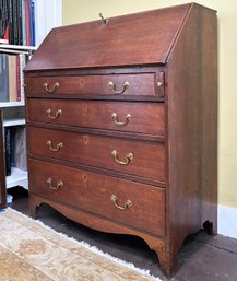 An Antique English Mahogany Secretary Desk