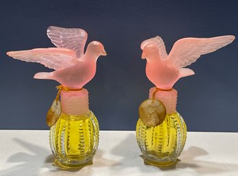 Two Bottles Vintage Delagar 'Royal Dove'Perfume