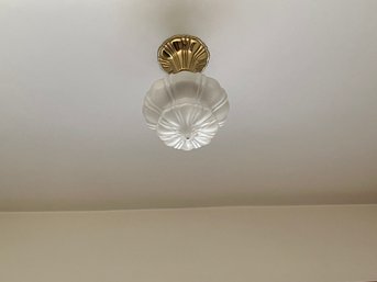 A Small Reproduction Victorian Period Ceiling Fixture - Entry Door