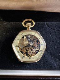 Elgin Skeleton Pocket Watch