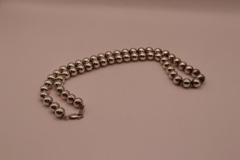 Sterling Bead Necklace (35 Grams)