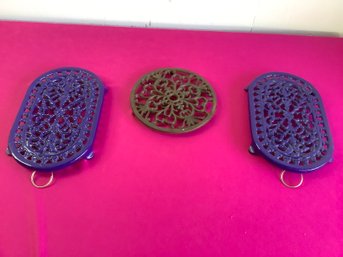 Cast Iron Trivets Lot